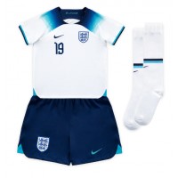 Echipament fotbal Anglia Mason Mount #19 Tricou Acasa Mondial 2022 pentru copii maneca scurta (+ Pantaloni scurti)